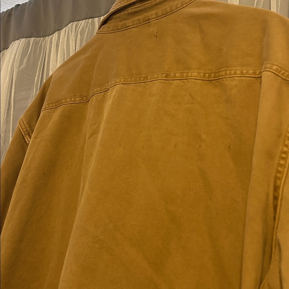 Men’s NWOT Sonoma Tan Shirt Jacket Size 3XL Tall - Picture 7 of 9